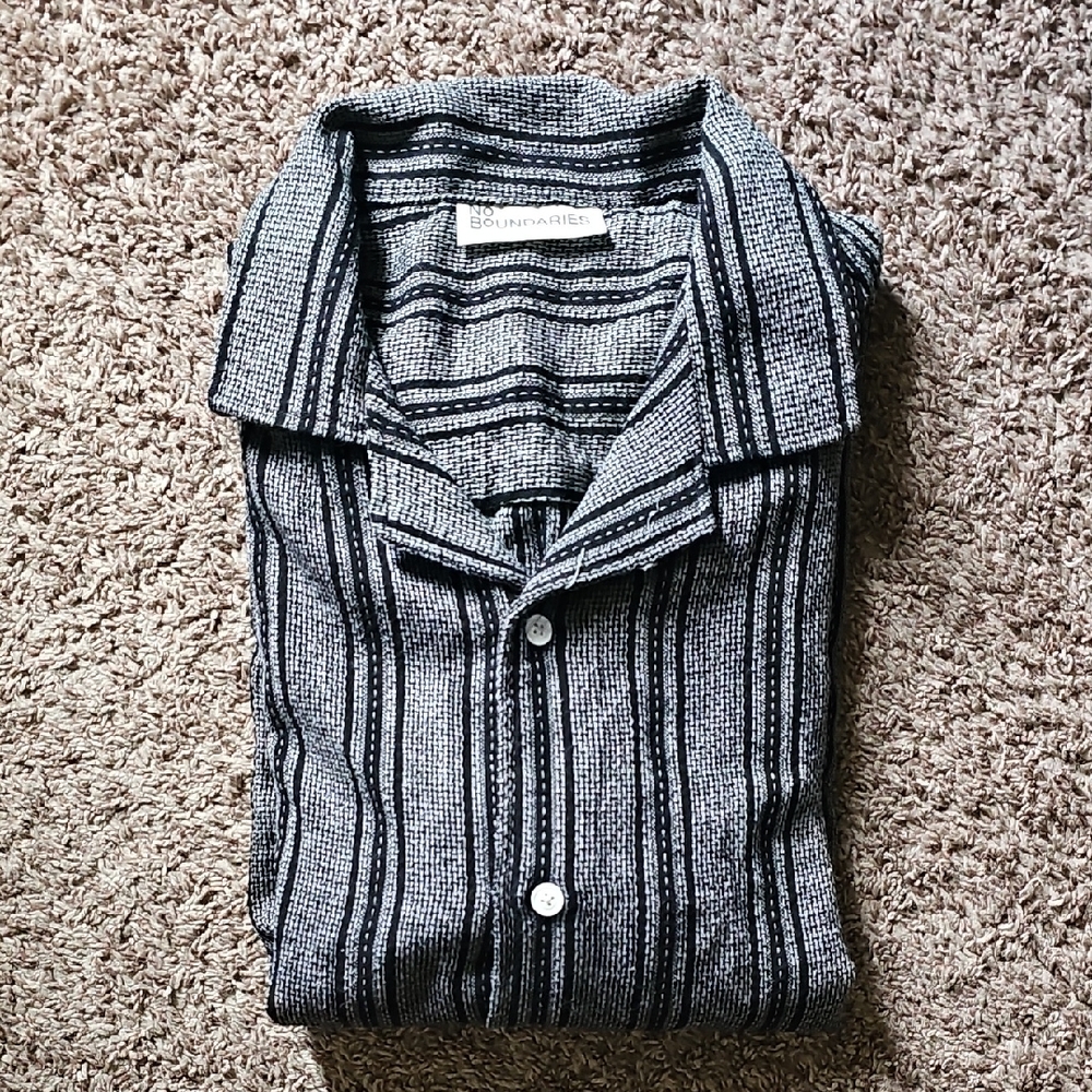 No Boundaries Monochrome Striped Top
